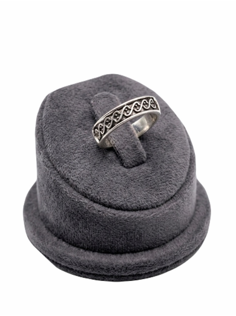 New Sterling Silver Handmade Bohemian Solid Celtic Half Band Minimalist Ring